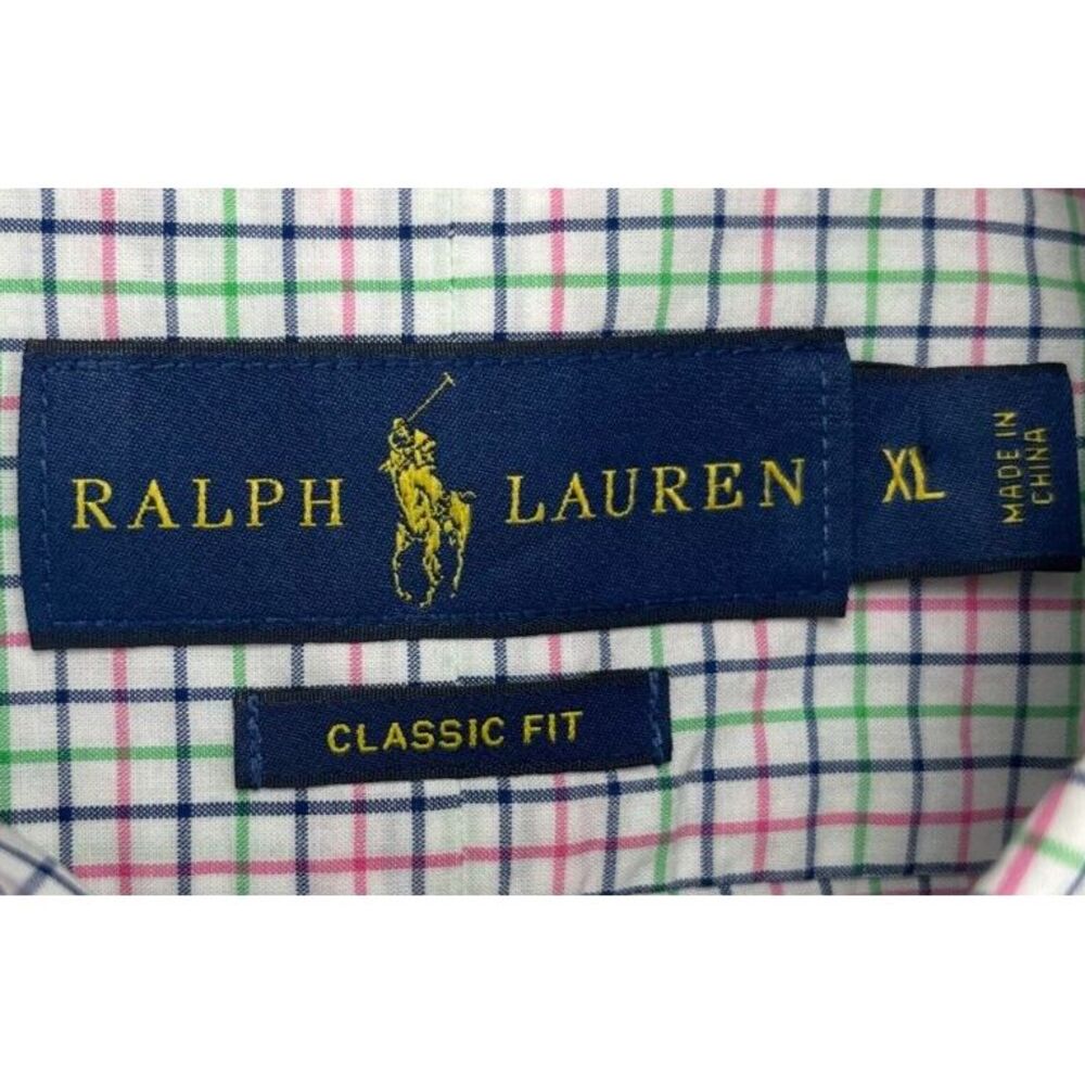 Polo Ralph Lauren Classic Fit Button Up Long Sleeve Shirt Mens XL Multicolor - Picture 5 of 9